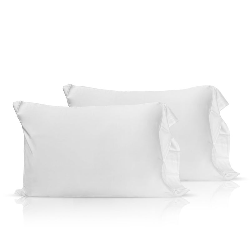 Pillowtex Copper Ion Infused Rayon Derived from Bamboo Cooling Pillow Case, White, Queen Size (20x36), Softand Breathable - Image 2